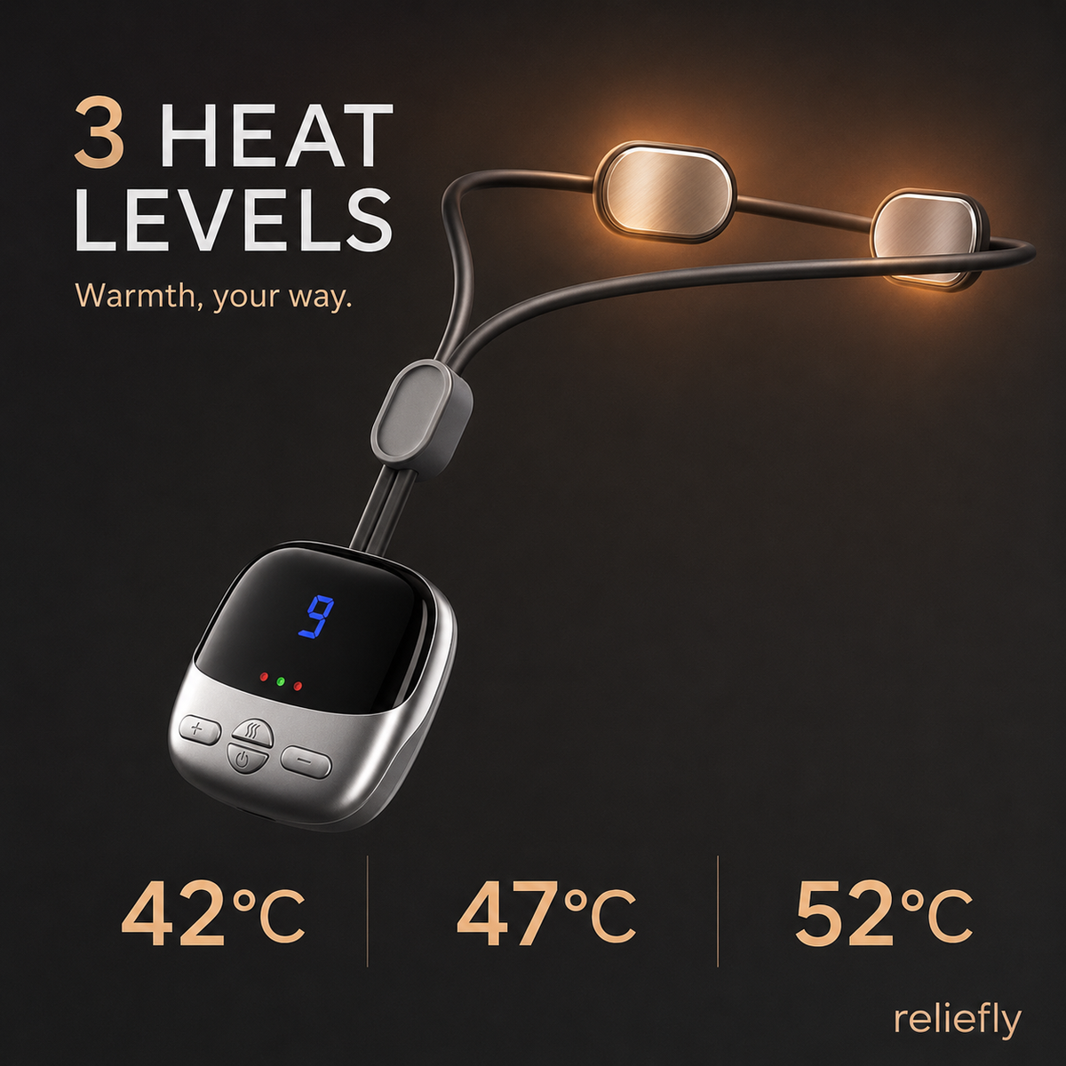 Reliefly Neck Relief Pro — Wireless Heated Neck Massager